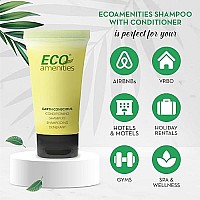 ECO Amenities Conditioning Shampoo, Travel Size Shampoo and Conditioner Sets, Mini Shampoo & Conditioner Sets - 2 in 1 Shampoo & Conditioner, Green Tea Scent, 0.75 Fl Oz (Pack of 288)