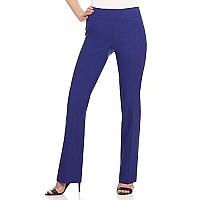 Rekucci Womens Ease Into Comfort Bootcut Pant (10 Short, Sapphire)