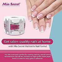 Mia Secret Multistilo Nail Form, 500 PCS - Acrylic Nail Forms, Nail Extension Tips, Nail Forms for Acrylic Nails, Acrylic Nail/UV Gel Nail Extension Forms - Guide Stickers for Nails