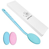 Easy Lotion Applicator, Back Rubs Massager Bath Brush, Extra Long Handle, Easily Self Apply Lotions, Great for Body Care