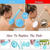 2 PCS Body Lotion Applicator Back Washer for Shower, Eyxformula Long Handle Self Tanning Back Applicator Back Lotion Applicators, Back Moisturizer Sunscreen Applicator