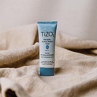 TiZO3 Facial Mineral Sunscreen and Primer, Tinted Broad Spectrum SPF 40 with Antioxidants, Sheer matte finish, Fragrance-Free, Oil-Free, Dermatologist-recommended, PA+++ 1.75 oz