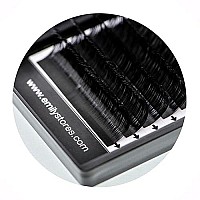 EMILYSTORES Eyelash Extensions 0.25mm Thickness D Curl Length 14mm Silk Mink Fake Eye Lashes In One Tray