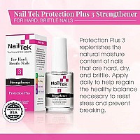 Nail Tek Protection Plus 3, Nail Strengthener for Hard and Brittle Nails, 0.5 oz, 1-Pack