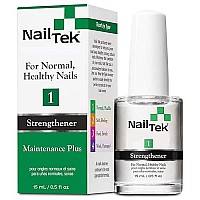 Nail Tek Treatments Maintenance Plus 1- For Normal, Healthy Nails, with Hydrolyzed Wheat Protein and Calcium, Conditions, Protects and Nourishes, Prevents Dry, Brittle Nails, 0.5 ounce - 1 Pack