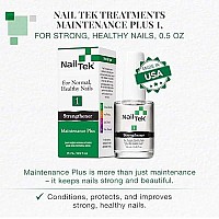 Nail Tek Treatments Maintenance Plus 1- For Normal, Healthy Nails, with Hydrolyzed Wheat Protein and Calcium, Conditions, Protects and Nourishes, Prevents Dry, Brittle Nails, 0.5 ounce - 1 Pack