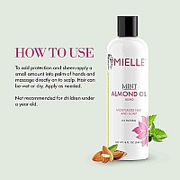 Mielle Organics Mint Almond Oil for Healthy Hair and Scalp, 8 Ounces