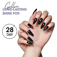 Gellen Base Coat Top Coat, For Gel Nails Polish Uv Led Soak Off No Wipe Glossy Top Coat Long Lasting Home Gel Manicure Kit - 0.33 Fl Oz2