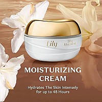 Lily Satin Hydrating Body Cream, 24 Hour Fragranced Body Butter for Dry Skin, 8.8 Ounce