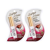 i-Envy by Kiss Super Strong Hold Eyelash Adhesive KPEG06 (2 Pack) Brush On Latex Free