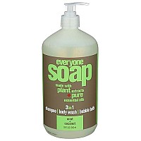 EO Products Natural Everyone Hand Soap Liquid, Mint and Coconut, 32 Ounce