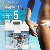 Belloccio Simple Tan Pint Bottle of Professional Salon Sunless Tanning Solution with 10% DHA Medium