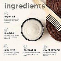 Artnaturals Argan Hair Mask Conditioner - (8 Oz/226G) - Deep Conditioning Treatment - Organic Jojoba Oil, Aloe Vera & Keratin - Repair Dry, Damaged, Color Treated, Natural Hair Growth - Sulfate Free