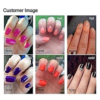 AIMEILI Temperature Color Mood Changing Soak Off Chameleon Gel Nail Polish Set Of 6pcs X 10ml- Kit Set 13