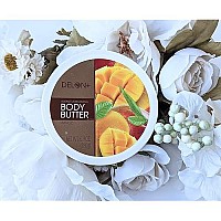 DELON Intense Moisturizing Body Butter, 6.9 Oz (4-Pack) (Mango)