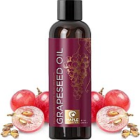 Pure Grapeseed Oil For Skin Care - Anti Aging Moisturizer Body Oils For Women And Men - Aromatherapy Carrier Oil For Essential Oils Mixing - Vitamin E Oil Dry Skin Dry Scalp And Dry Hair Moisturizer