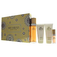 White Diamonds by Elizabeth Taylor for Women - 4 Pc Gift Set 3.3oz EDT Spray, 3.3oz Gentle Moisturizing Body Wash, 3.3oz Perfumed Body Lotion, 10ml EDT Spray