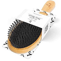 Detangler Brush Hair Brush - Hair Brushes for Women, Mens Hair Brush, Kids Hair Brush, Use With Hair Products, Wet or Dry Detangling Brush, Hair Detangler Bristle Brush, Bamboo Hair Brush, Brush Hair