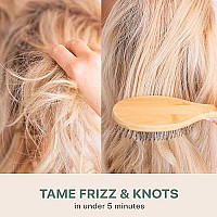 Detangler Brush Hair Brush - Hair Brushes for Women, Mens Hair Brush, Kids Hair Brush, Use With Hair Products, Wet or Dry Detangling Brush, Hair Detangler Bristle Brush, Bamboo Hair Brush, Brush Hair