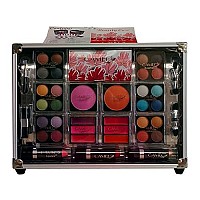 Cameo Train Makeup Kit With Reusable Aluminum Case Gift Set