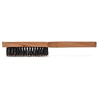 GranNaturals Mens Boar Bristle Hair Brush - Natural Wooden Club Style Wave Brush for Men - Styling Beard Hairbrush for Fine, Thin or Thick Hair