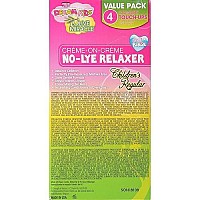 African Pride Dream Kids Olive Miracle (4) Touch-Up Relaxer Kit, Regular - Helps Strengthen & Protect Hair, Contains Olive Oil to Seal in Moisture, 1 Kit