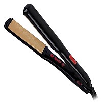 Chi G2 Professional Hair Straightener Titanium Infused Ceramic Plates Flat Iron | 1 1/4 Ceramic Flat Iron Plates | Color Coded Temperature Ranges Up 425F | For All Hair Types | Includes Thermal Mat