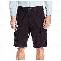 Levis Mens Carrier Cargo Short, Blackripstop, 29