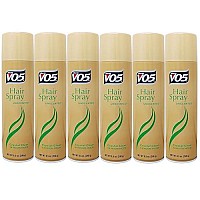 VO5 Crystal Clear Hairspray, Unscented 8.5 oz (Pack of 6)