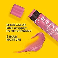 Burt's Bees Mothers Day Lip Balm Gifts for Mom, Tinted Moisturizing Lip Care for Women, for Dry Lips, 100% Natural, with Shea Butter, Hibiscus (2 Pack)