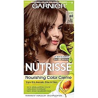 Garnier Nutrisse Nourishing Hair Color Creme 3 Packaging May Vary, 60 Light Natural Brown (Acorn)