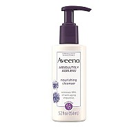 Aveeno Absolutely Ageless Nourishing Daily Facial Cleanser, Antioxidant-Rich Blackberry Extract, Non-Comedogenic Makeup-Removing Face Wash from Dermatologist-Recommended Brand, 5.2 fl. oz