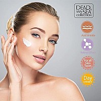 Dead Sea Collection Anti-Wrinkle Day Cream for Face with Retinol - Anti Aging - Skin Care with Sea Minerals - Nourishing, Moisturizer, Hydrating and Smoothing Face Cream (1.69 fl.oz)