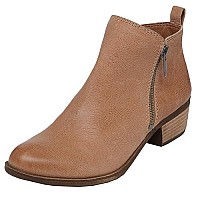 Lucky Brand Womens Basel Ankle Bootie, Wheat, 8