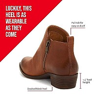 Lucky Brand Womens Basel Ankle Bootie, Wheat, 8