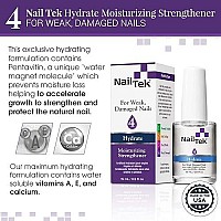 Nail Tek Hydrate 4, Moisturizing Strengthener For Weak And Damaged Nails, Condition, Repair, And Strengthen Nails, Daily Nail Treatment, 0.5 Oz, 1-Pack