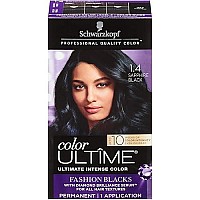 Schwarzkopf Color Ultime Permanent Hair Color Cream, 1.4 Sapphire Black