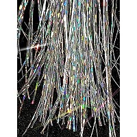 40 Hair Tinsel 100 Strands (Sparkling Silver)