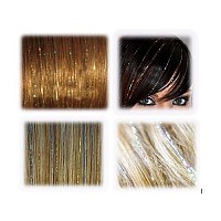 40 Hair Tinsel 100 Strands (Sparkling Silver)