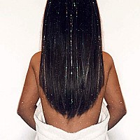 40 Hair Tinsel 100 Strands (Sparkling Silver)