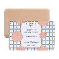 Beekman 1802 Goat Milk Soap Bar, Honeyed Grapefruit - 9 oz - Nourishes, Moisturizes & Hydrates the Body - Good for Sensitive Skin - Cruelty Free