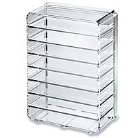 byAlegory Acrylic Eyeshadow Makeup Palette Organizer (Small Sized Palettes) | 8 Space Cosmetic Storage (CLEAR)