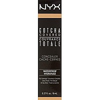 NYX Professional Makeup Gotcha Covered Concealer, No.06 Golden, 0.27 Fluid Ounce