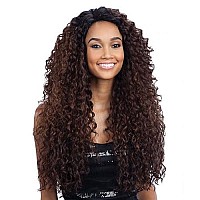 FreeTress Equal Lace Deep InvisibleL Part Lace Front Wig - KITRON (1B Off Black)