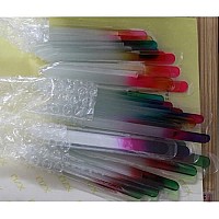 Finger Angel 5Pcs Double Sided Crystal Czech Glass Nail File Mix Colors Nail Buffer