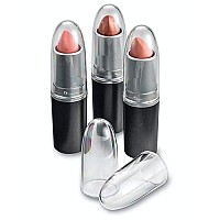 Clear Acrylic Lipstick Caps - Replaces Original Individual Mac Lipstick Caps - See Your Favorite Lipstick Color Easily (24 Pack)