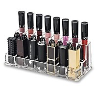 Clear Acrylic Lipstick Caps - Replaces Original Individual Mac Lipstick Caps - See Your Favorite Lipstick Color Easily (24 Pack)