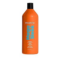 Matrix Mega Sleek Shampoo| Controls Frizz Leaving Hair Smooth & Shiny | With Shea Butter | For Dry, Damaged Hair | Clarifying Shampoo | 33.8 Fl. Oz