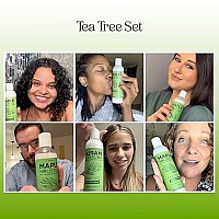 Tea Tree Shampoo and Conditioner Set - Sulfate Free Shampoo and Conditioner for Dry Damaged Hair and Scalp Care - Pure Tea Tree Oil Shampoo and Conditioner Set Dry Scalp Treatment for Women and Men