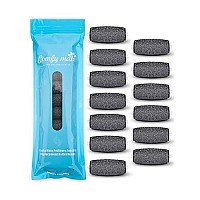 10 Extra Coarse Replacement Roller Refill Heads For Amope Pedi Electronic Perfect Foot File With Diamond Crystals (Pack Of 10) Black